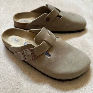 Birkenstock Boston Clog, Oiled Leather, Soft Footbed, Size 38 EU